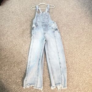 Light Blue Denim Overalls